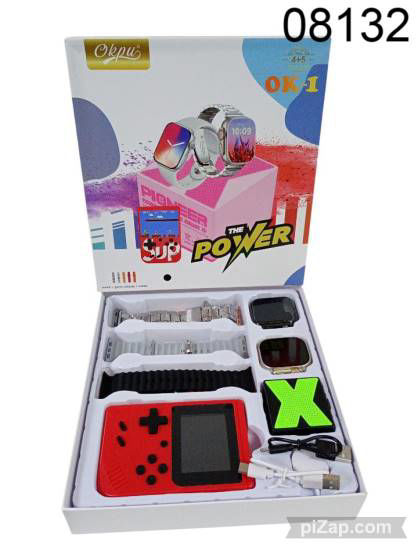 Imagen de RELOJ SMARTWACH X2 CON 4 MALLAS + PARLANTE + CONSOLA DE JUEGO 3.26